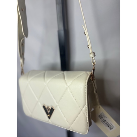 Valentino Orlandi Crème Quilted Shoulder Bag - Picture 2 of 4